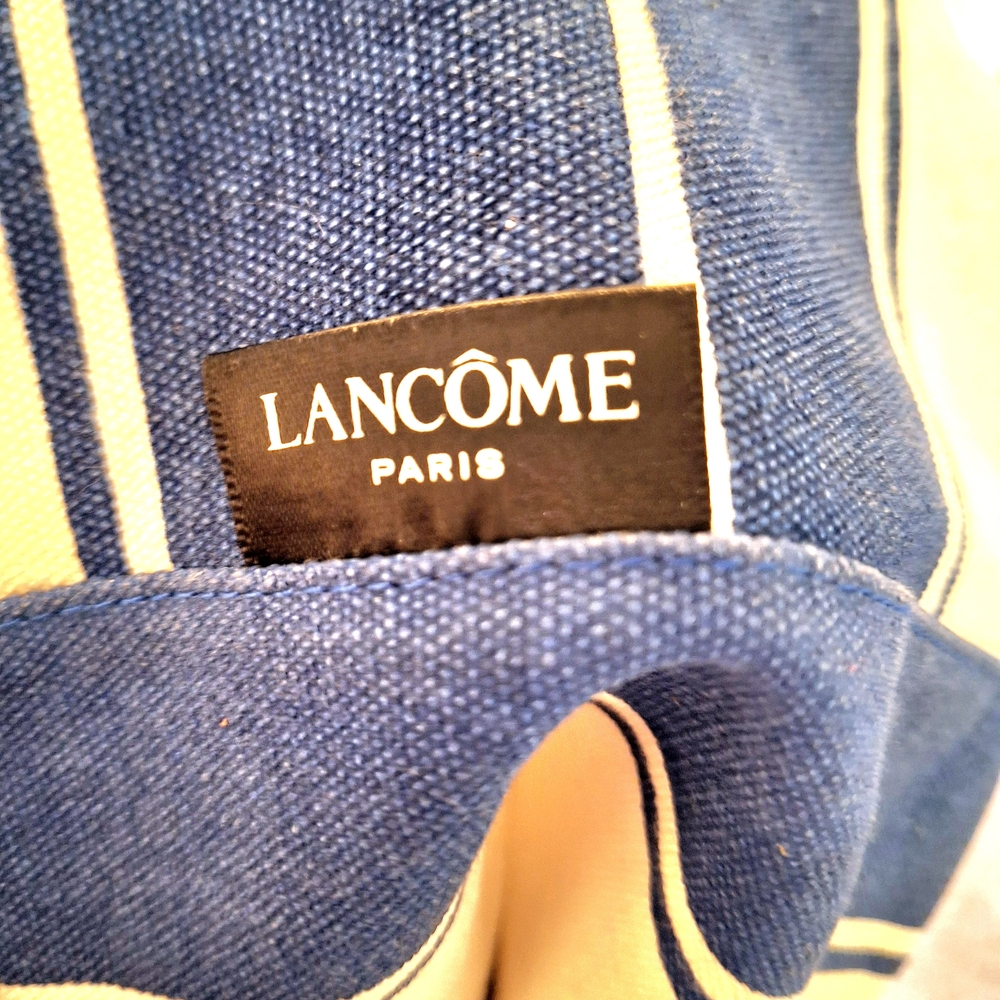 Lancome Paris Blue and White Nautical Tote Bag - Picture 4 of 4